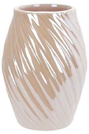 Декоративная ваза ЭЙМЕРИ, керамика, жемчужная, 16 см, Koopman International