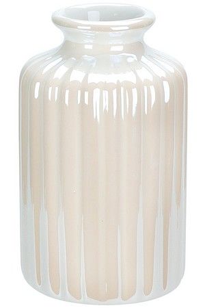 Декоративная ваза ОРЕЛИН, керамика, белая, 10 см, Koopman International