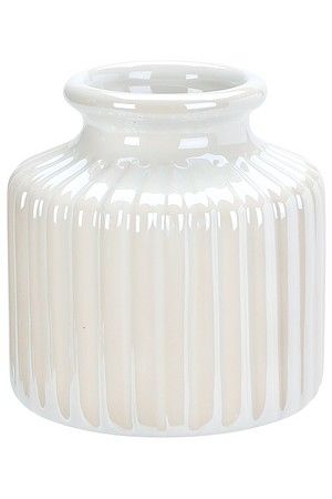 Декоративная ваза ОРЕЛИН, керамика, белая, 8 см, Koopman International