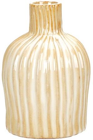 Декоративная ваза СИСАР, фарфор, кремовая, 15 см, Koopman International