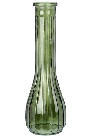 Декоративная ваза АРМЭЛЬ, стекло, зелёная, 22 см, Koopman International