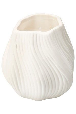 Свеча в вазочке ВОЛЮТЭ, белая, 9 см, Koopman International
