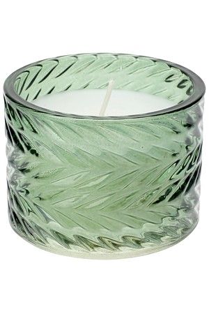 Ароматическая свеча в стакане ГВЕНАЛЬ, зелёная, 9 см, Koopman International