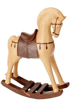 Декоративная фигурка ЛОШАДКА-КАЧАЛКА ЧАРЛОТ, полистоун, 21 см, Koopman International