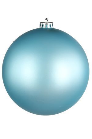 Пластиковый шар, матовый, ярко-голубой, 150 мм, Winter Deco