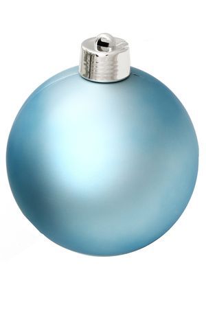 Пластиковый шар, матовый, ярко-голубой, 200 мм, Winter Deco