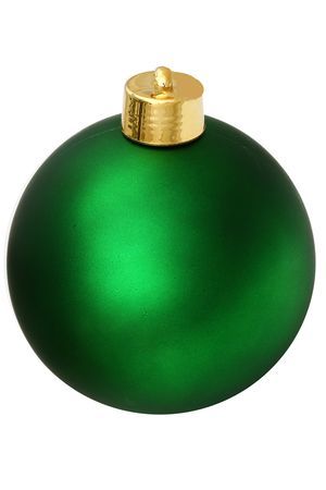 Пластиковый шар, матовый, ярко-зелёный, 200 мм, Winter Deco