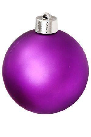 Пластиковый шар, матовый, фиолетовый, 200 мм, Winter Deco