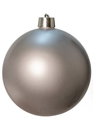 Пластиковый шар, матовый, серебряный, 250 мм, Winter Deco