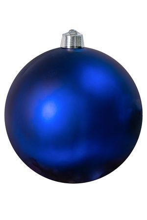 Пластиковый шар, матовый, синий, 300 мм, Winter Deco