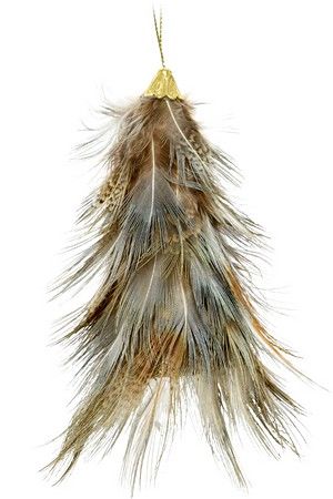 Украшение ёлочка-подвеска из перьев ФАЗЗИ ЭЛЛИОТ, 10 см, Kaemingk