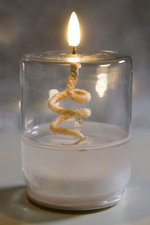 Светодиодная свеча АЛХИМИЯ: КОЛБА, мерцающее пламя, 'натуральный фитилёк', 14 см, таймер, батарейки, Kaemingk