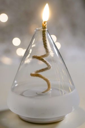 Светодиодная свеча АЛХИМИЯ: КОНУС, мерцающее пламя, 'натуральный фитилёк', 16 см, таймер, батарейки, Kaemingk