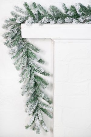 Хвойная гирлянда Лапландия заснеженная 270*30 см, ПВХ, Winter Deco