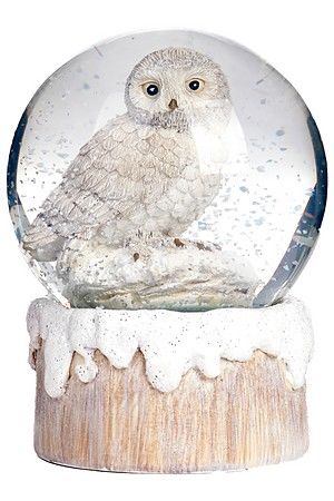 Снежный шар СОВА ХЕЛЬВИ, полистоун, стекло, 10 см, Goodwill