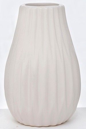 Керамическая ваза ТОРРЭ, белая, 13 см, Boltze
