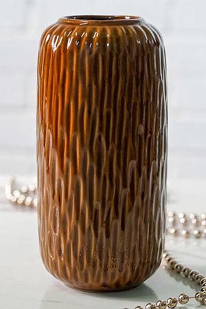 Фарфоровая ваза ВОСТОЧНЫЕ МОТИВЫ, светло-коричневая, 19 см, Boltze
