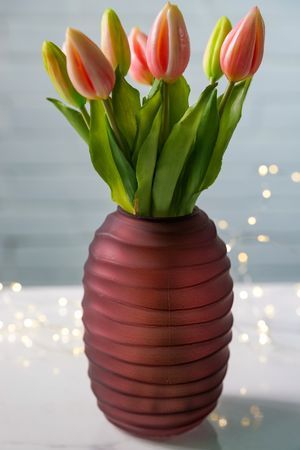 Стеклянная ваза ГРЕЧИШНЫЙ МЕД, 16 см, Boltze