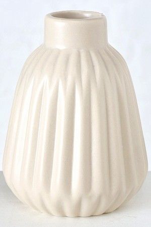 Фарфоровая ваза АППЕТИТОЗО с горлышком, бежевая, 12 см, Boltze