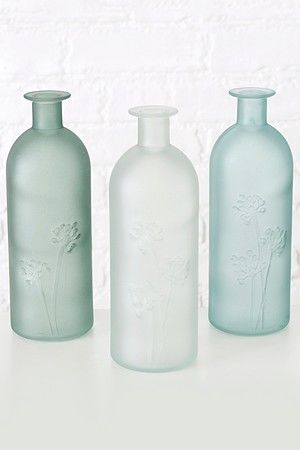 Набор декоративных ваз-бутылок КОНЖЕЛАТО, 21 см, 3 шт., Boltze
