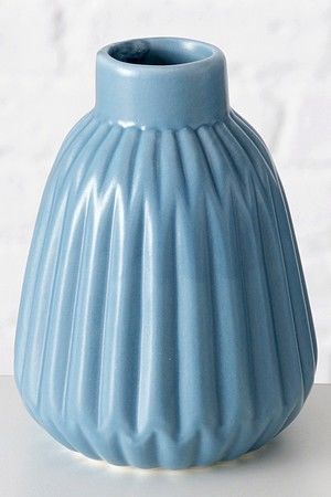 Фарфоровая ваза АППЕТИТОЗО с горлышком, голубая, 12 см, Boltze
