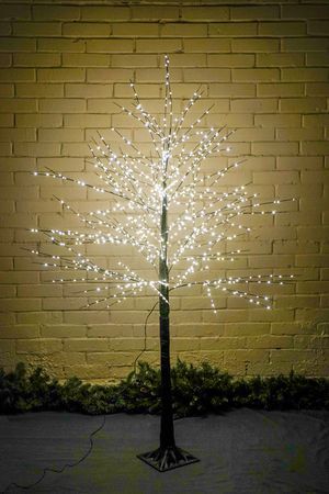 Декоративное светящееся дерево РАМОУЗ, 600 тёплых белых LED-огней, 150 см, Koopman International