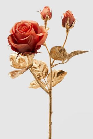 Искусственная роза ЗАКАТНАЯ ПАСТОРАЛЬ, текстиль, 50 см, EDG