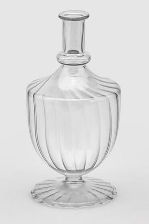Стеклянная ваза-подсвечник СЕМИОВАЛЕ, прозрачная, 20 см, EDG