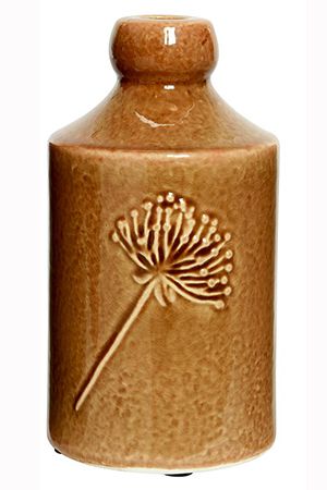 Декоративная ваза МЕДОУ, керамика, карамельная, 30 см, Kaemingk
