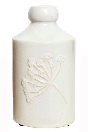 Декоративная ваза МЕДОУ, керамика, молочная, 30 см, Kaemingk