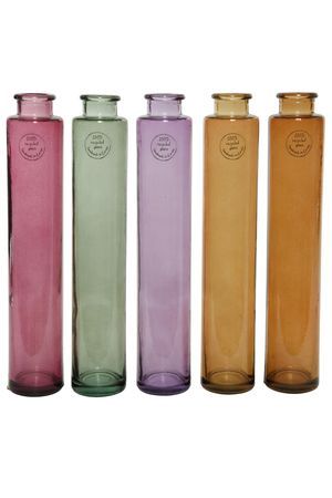 Набор декоративных ваз-бутылей СОТЭРО, стекло, 32 см, 5 шт., Kaemingk