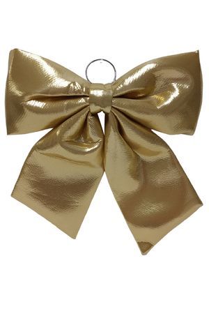 Декоративное украшение БАНТ 'ЧАРИС', текстиль, золотой, 48 см, Due Esse Christmas