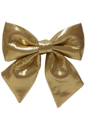 Декоративное украшение БАНТ 'ЧАРИС', текстиль, золотой, 26 см, Due Esse Christmas