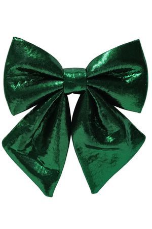 Декоративное украшение БАНТ 'ЭСТЕЛЬ', текстиль, зелёный, 19 см, Due Esse Christmas