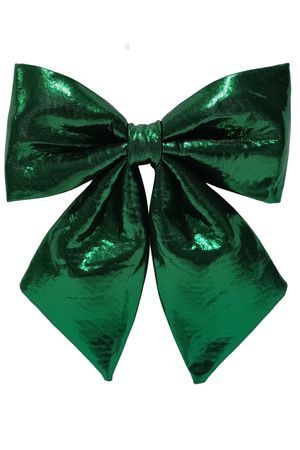 Декоративное украшение БАНТ 'ЭСТЕЛЬ', текстиль, зелёный, 26 см, Due Esse Christmas