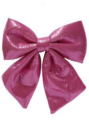 Декоративное украшение БАНТ 'ЧАРИС', текстиль, розовый, 19 см, Due Esse Christmas