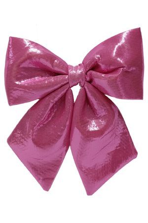 Декоративное украшение БАНТ 'ЧАРИС', текстиль, розовый, 26 см, Due Esse Christmas