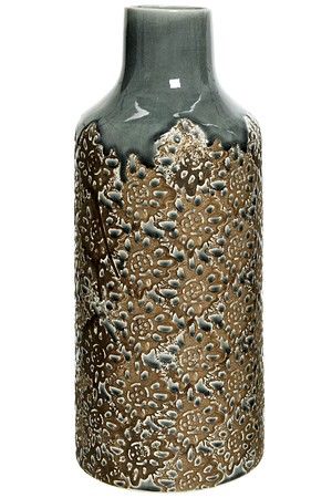 Керамическая ваза-бутыль САПФО ФЛЁР, 45 см, Kaemingk