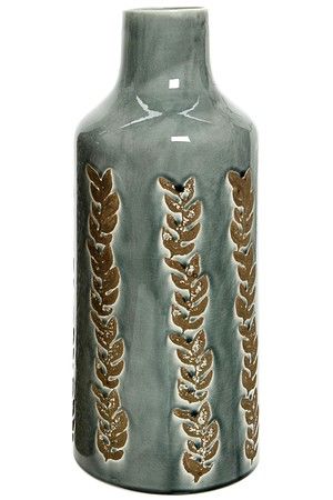 Керамическая ваза-бутыль САПФО БРАНЧ, 45 см, Kaemingk