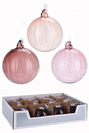 Набор ёлочных шаров КАТЛИН, стекло, 8 см, 12 шт., Koopman International