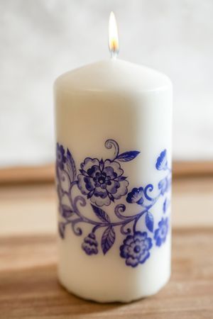 Декоративная свеча-столбик ДЕЛФТ: ЛАВ, 12х6 см, Koopman International