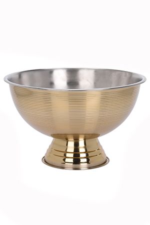 Чаша для охлаждения шампанского/крюшонница  БАККЕТ, сталь, золотой, 40х33 см, Koopman International