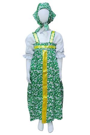 Карнавальный костюм Марфуша, зеленый, рост 122-134 см, Бока