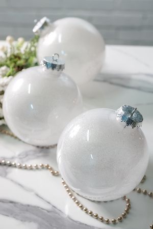 Набор ёлочных ПЭТшаров УЮТ РОЖДЕСТВА, белый, 15 см, упаковка 3 шт., Winter Deco