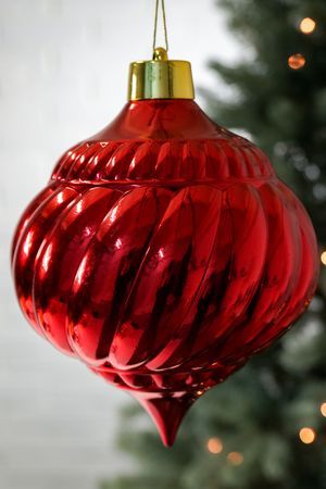 Ёлочный шар-луковка ВЕРСАЛЬСКИЙ, пластик, красный, 23 см, Winter Deco