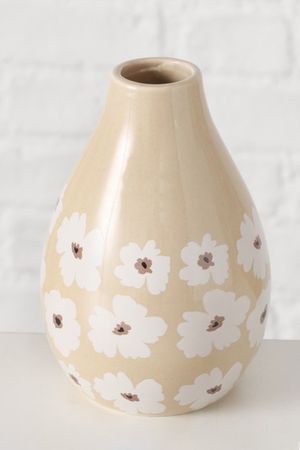 Декоративная ваза МАРГАРИТКИ, зауженная, фарфор, 13 см, Boltze
