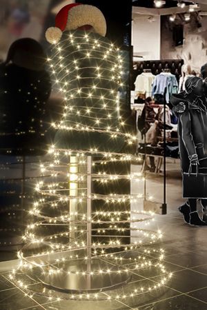 Светодиодная гирлянда 100 теплых белых LED ламп 10 м, прозрачный СИЛИКОН+ПВХ, соединяемая, IP54, Rich LED
