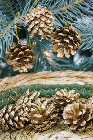 Набор для декорирования ШИШКИ СОСНОВЫЕ, 3.5 см, 9 шт., Winter Deco