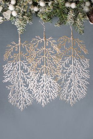 Набор ёлочных украшений ВЕТКИ 'МАГРЕТИ', акрил, 30 см, 3 шт., Winter Deco
