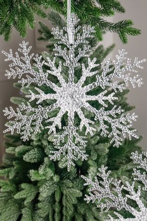 Набор ёлочных украшений СНЕЖИНКИ 'ДЮРШАБО', акрил, 30 см, 2 шт., Winter Deco